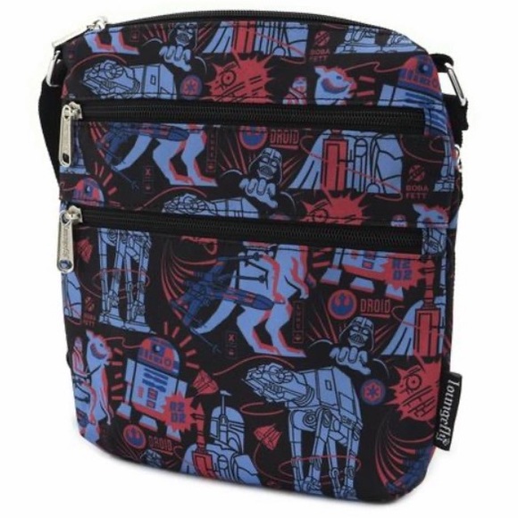 A Loungefly Disney Star Wars Empire Strikes Back Passport Crossbody Bag